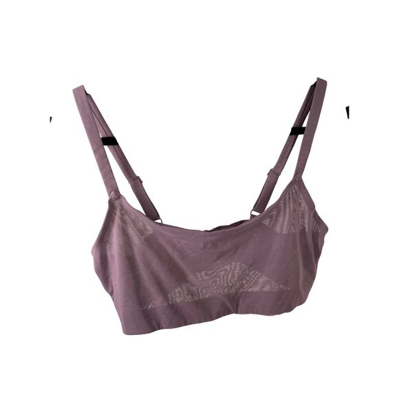 New, Skims Purple Mesh Bralette, Size 2X (Fits like 1X), Sheer, Unlined, NWOT - Picture 1 of 5